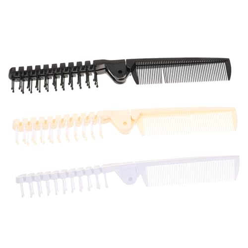 FRCOLOR 3St Klappkamm Haarbürste für die Handtasche faltbarer Kamm Mini-Haarbürste Salonkamm Taschenkamm Haarkamm für empfindliches Haar kleine Haarbürste Haare für Frauen Plastik FRCOLOR 3St Klappkamm Haarbürste für die Handtasche faltbarer Kamm Mini-Haarbürste Salonkamm Taschenkamm Haarkamm für empfindliches Haar kleine Haarbürste Haare für Frauen Plastik von FRCOLOR