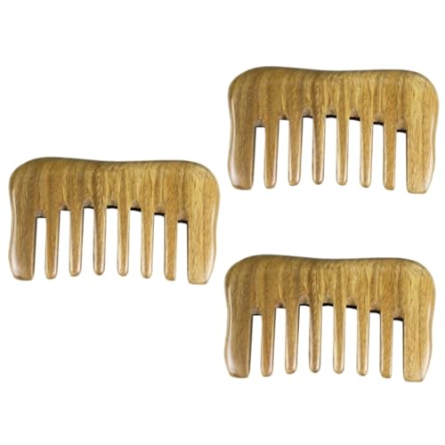 FRCOLOR 3St Kratzkamm haar zubehör haarschmuck comb Kamm für Männer Haarbürste für Männer Kämme für Männer werkzeug kreativer Haarkamm Massagekamm breiter Zahn hölzerner Kamm Bartkamm Mann von FRCOLOR