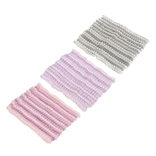 FRCOLOR 3St Mesh-Stirnband wiederverwendbares Stirnband Make-up-Stirnband Haarbänder Tiara Stirnbänder zum Waschen des Gesichts elastisches Haarband einfach Schal Kopfbedeckung schmücken von FRCOLOR