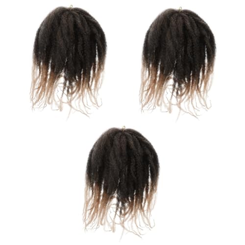 FRCOLOR 3St Raupe Dreadlocks Perücke gästekarten hochzeit haarreif hochzeit braut Häkelnadeln lockige Perücke falsche Zöpfe Haarverlängerungen häkeln Weben andere Perücken gefälschter Zopf von FRCOLOR