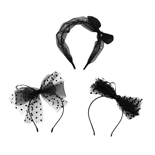 FRCOLOR 3stücke Entzückende Spitze Knoten Haarbänder Dekorationen Festliche Party Knoten Haarbänder von FRCOLOR