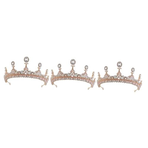 FRCOLOR 3 Stücke Modische Kinder Crown Mädchen Strass Kopfschmuck Kostüm Buch Woche Party Zubehör von FRCOLOR