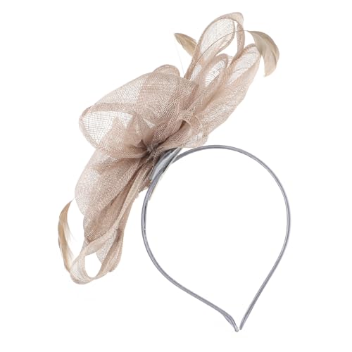 FRCOLOR 3st Fascinator-stirnband Für Damen Derby-mützen Für Damen Braut Stirnband Haarspange Teepartyhut Stirnband Für Frauen Kopfbedeckungen Für Teepartys Mini-hut Reisen Gaze Mitglied von FRCOLOR