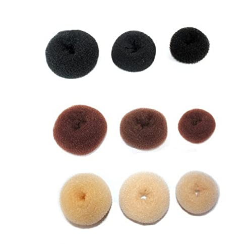 FRCOLOR 3st Mesh-socken Brötchenschwammring Donut-haarknoten Großer Brötchenhersteller Haarkrapfen Selber Machen Ringformer Eigenschaften Socken Für Frauen Ballettsocken Fräulein Mädchen von FRCOLOR