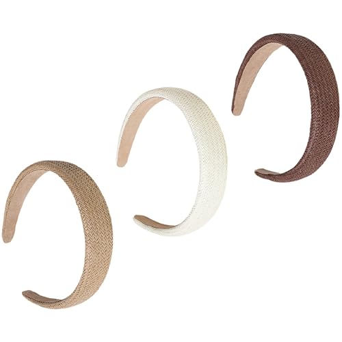 FRCOLOR 3St geflochtenes Stirnband Schweißbänder für Männer frauen stirnbänder Kopfbedeckung Stirnbänder aus Beige Haarband hair-band gewebtes Stirnband Stirnbänder für Damen FRCOLOR 3St geflochtenes Stirnband Schweißbänder für Männer frauen stirnbänder Kopfbedeckung Stirnbänder aus Beige Haarband hair-band gewebtes Stirnband Stirnbänder für Damen von FRCOLOR