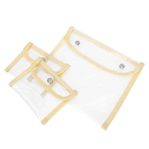FRCOLOR 3St transparente PVC-Tasche Reise waschtasche Reisetaschen klare Geldbörse Klarer Toilettenbeutel Würfel aufbewahrungssack Storage Pockets Ausweis-Aufbewahrungstasche Aktentasche von FRCOLOR