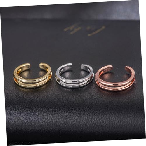 FRCOLOR 3stücke Zehenring Langlebiger Knöchelring Dekorativer Zehenring Weiblicher Schmuck von FRCOLOR