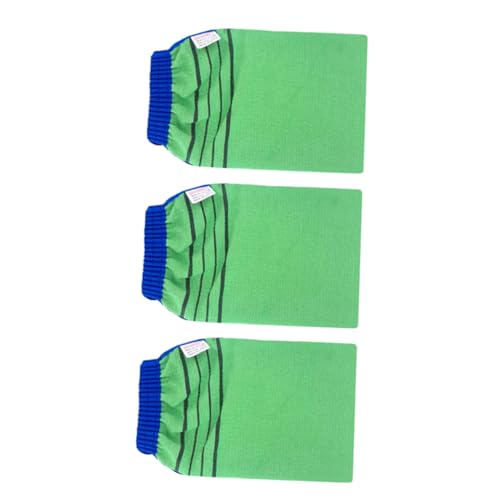 FRCOLOR 3Stücke Reinigungshandschuhe Aus Bambusfaser Doppelseitige Schaummassage Für Körperpeeling Weiche Nachhaltige Badetücher Für Tägliche Körperpflege von FRCOLOR