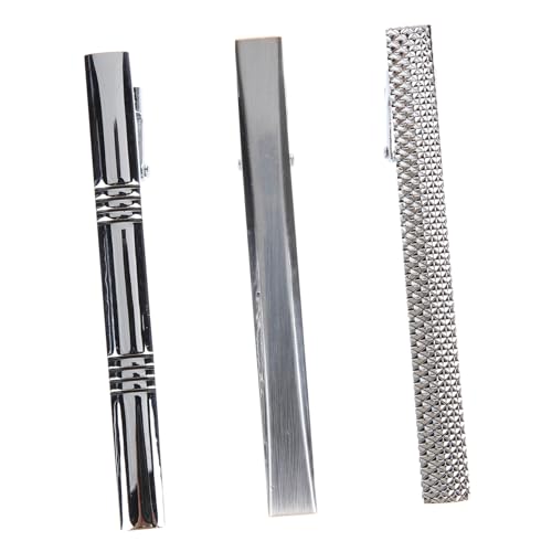 FRCOLOR 3stücke Herren Krawattenklammer Elegantes Design Aus Strapazierfähigem Legierungs-material Für Büro Meetings Hochzeiten Und Freizeitaktivitäten von FRCOLOR