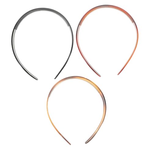 FRCOLOR 3stücke Rutschfeste Haarbänder Aus Plastik U-förmige Stirnbänder Für Mädchen Und Damen Kostüm-haar-accessoires Und Brillen-stirnbänder Diy-frisurenhalter Für Sport Und von FRCOLOR