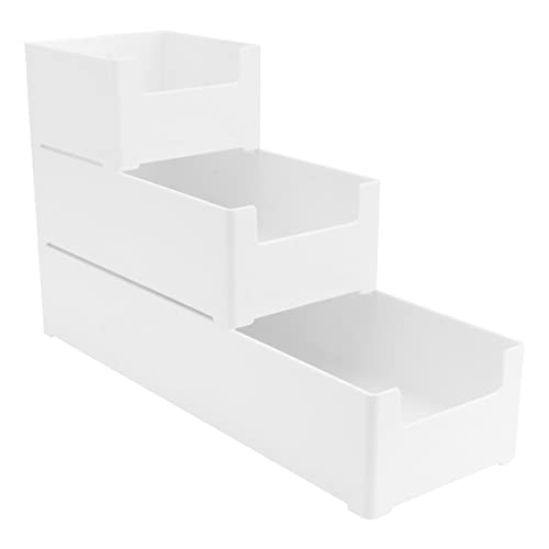 FRCOLOR 3er-box Kombi- Schubladen-organizer Ablage Besteck Organizer Kiste Körbe Korb Lagerbehälter Machen Wagen Bastelaufbewahrung Weiß Abs Wiederverwendbar von FRCOLOR