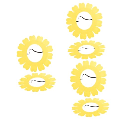 FRCOLOR 3er-sets Blumenkostümhut Sonnenblumen-stirnband Sonnenblumen-kopfbedeckung Für Jungen Und Mädchen Erwachsene Sonnenblumen-hutkappe Für Tanzpartys 2 Stück X 3 von FRCOLOR
