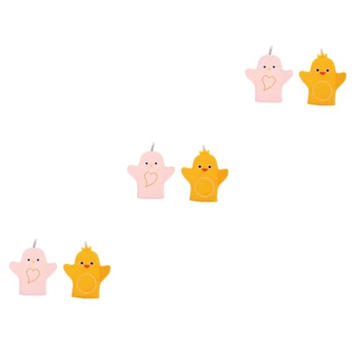 FRCOLOR 3er-sets Schwamm-badetuch Für Kinder Cartoon-badehandschuhe Rückentücher Peeling-handschuhe Für Jungen Und Mädchen 2 Stück * 3 von FRCOLOR