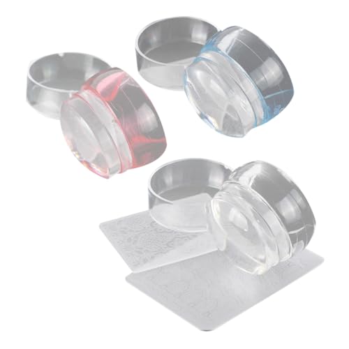 FRCOLOR 3sätze Nagelstempel Nageltransferstempel Scrapping Boards Maniküre-stempel in Gemischten Farben Hochwertiges Material Für Professionelle Und Private Nailart-gestaltung Komplett von FRCOLOR