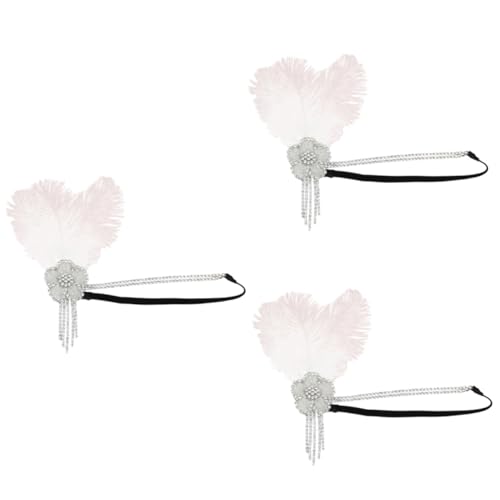 FRCOLOR 3stücke Feathering Headband Mit Straußentassel Für Party Haarschmuck-accessoire Für Damen Für Hochzeiten Fotoshootings Und Themenfeiern FRCOLOR 3stücke Feathering Headband Mit Straußentassel Für Party Haarschmuck-accessoire Für Damen Für Hochzeiten Fotoshootings Und Themenfeiern von FRCOLOR