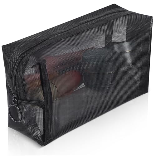 FRCOLOR 3stücke Netz-Make-up-Tasche Für Reisen Transparente Kosmetiktasche Mit Reißverschluss Für Toilettenartikel Make-up-Organizer Und Pflegeprodukte Atmungsaktive von FRCOLOR