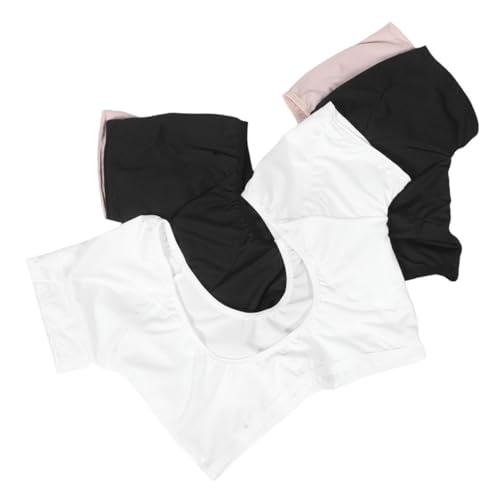 FRCOLOR 3stücke Achselpolster Für Damen Schweißunterhemd Mit Atmungsaktivem Schutz Waschbares Achselshirt Zur Schweißabsorption von FRCOLOR