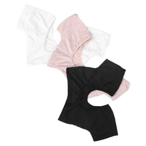 FRCOLOR 3stücke Achselschweißweste Für Damen Schweißfeste Unterhemd Mit Absorbierenden Pads Schnelltrocknendes Mesh-design Unauffällig Unter Kleidung Tragbar von FRCOLOR