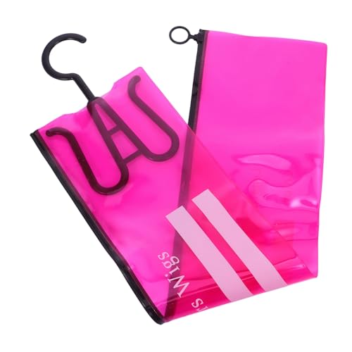 FRCOLOR 3stücke Aufbewahrungstasche Für Haarverlängerungen Aus Transparentem Pvc-material Mit Haken Zum Aufhängen Staubdicht Und Platzsparendes Hängedesign Für Perücken Und von FRCOLOR