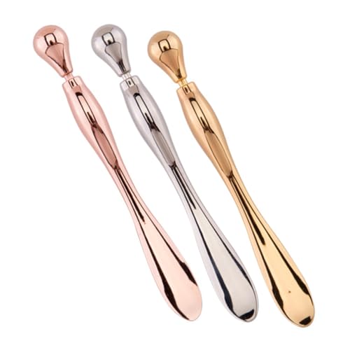 FRCOLOR 3stücke Augenmassagegeräte Metall Make-up-spatel Gesichtscreme-löffel Up-schaufel Applikator Für Schwellung Reduzierung Hautpflege von FRCOLOR