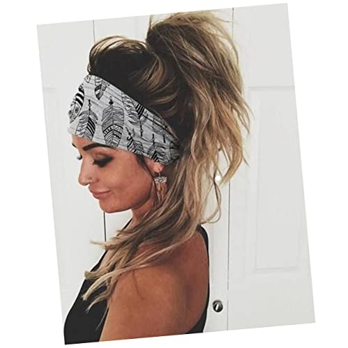 FRCOLOR 3stücke Elastische Stirnbänder Mit Blumendruck Rutschfeste Lauf-haarbänder Für Workout Und Yoga von FRCOLOR