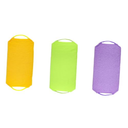 FRCOLOR 3stücke Rückenschrubber Für Dusche Badewaschtuch Peeling-badetuch Aus Hochwertigem Material Schnell Trocknend Für Reinigung Schwer Erreichbarer Körperstellen von FRCOLOR