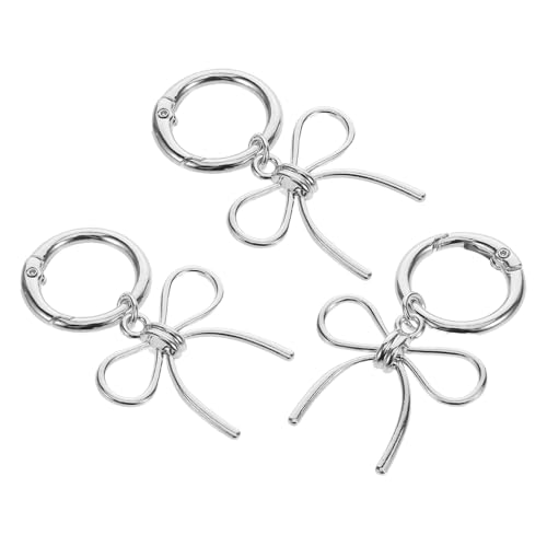 FRCOLOR 3stücke Schleifen-schuhschnallen Aus Metall Schuh-charm-accessoires Im Punk-stil Abnehmbarer Schuh-anhänger Schuh-charm-dekorationen Für Frauen Mädchen Hochzeit von FRCOLOR