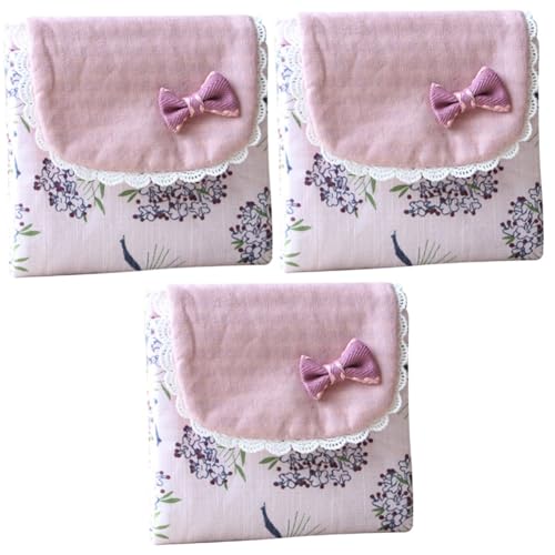 FRCOLOR 3stücke Schöne Große Sanitary Towel Aufbewahrungstasche Für Mädchen Und Tragbare Kosmetiktasche Rot Für Outdoor Und Organisation Von Hygieneartikeln Und Kleinigkeiten von FRCOLOR