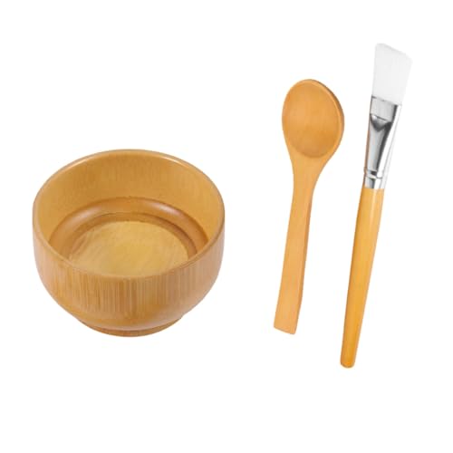 FRCOLOR 3stücke Teiliges -masken-schönheitswerkzeug Mit Rührschüssel Löffel Und Pinsel Für Diy- Natürlich Und Langlebig Tragbar Für Reisen Und Heimgebrauch von FRCOLOR