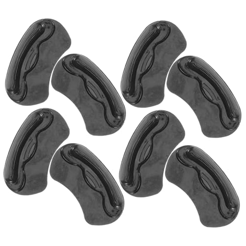 FRCOLOR Silikon Fersenpolster für High Heels Haftende Liner Einlagen Damen Starker Halt Schwarz 4 Paar von FRCOLOR