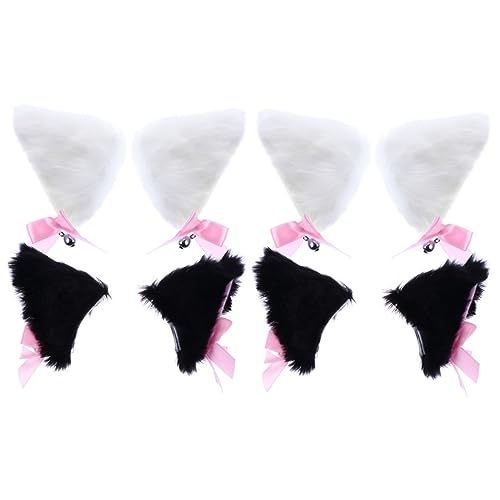 FRCOLOR 4 Paare Fuchs Ohr Haarspange Frauen Haarnadeln Ohrspangen Für Katzen Haarspangen Alligator Mädchen Haarnadel Tiere Ohr Haarspange Clip Auf Katzenohren Kind Flanell Cosplay Ohrclip von FRCOLOR