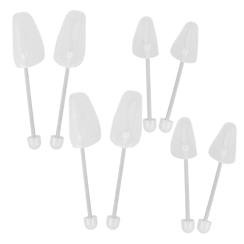 FRCOLOR 4 Paare Kunststoff Schuhspanner mit Federspannung Verstellbare Schuhformer für Damen und Herren Flexibler Schuhhalter zur Faltenvermeidung Geeignet für Sneaker und Stiefel von FRCOLOR