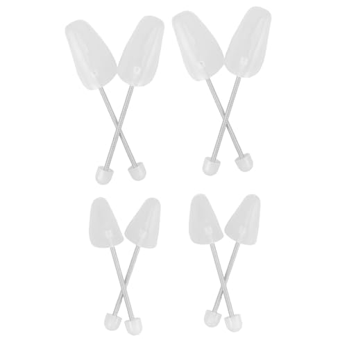 FRCOLOR 4 Paare Verstellbare Kunststoff Schuhspanner für Herren und Damen Federbelastete Schuhformer zur Faltenvermeidung und Formerhaltung Leicht und Robust für Sneaker Stiefel und von FRCOLOR