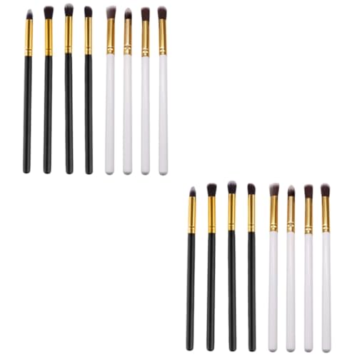 FRCOLOR 4 Sätze À 8 Stück Kosmetikpinsel Kosmetiktasche aus Samt Blase Kerze mischen Make-up Pinsel makeup brushes lidschatten Make-up-Pinsel für die Frau klein 4-teiliges Set einstellen von FRCOLOR