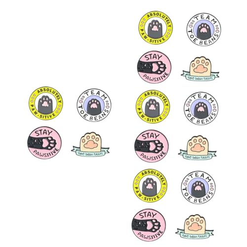 FRCOLOR 4 Sätze Katzenpfoten Brosche Teiliges Cartoon Anstecknadel Für Damen Für Schals Kleidung Taschen Hüte Langlebig Leicht Anzubringen 4 Stück * 4 von FRCOLOR