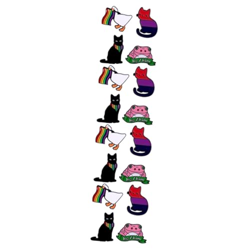 FRCOLOR 4 Sätze Kleine Tierbrosche Cartoon Groß Süß Kleidung Revers Schal Brosche Clip Kleidung Brosche Anstecknadel Damen Tierbrosche Tierbrosche Anstecknadel 4 Stück * 4 von FRCOLOR