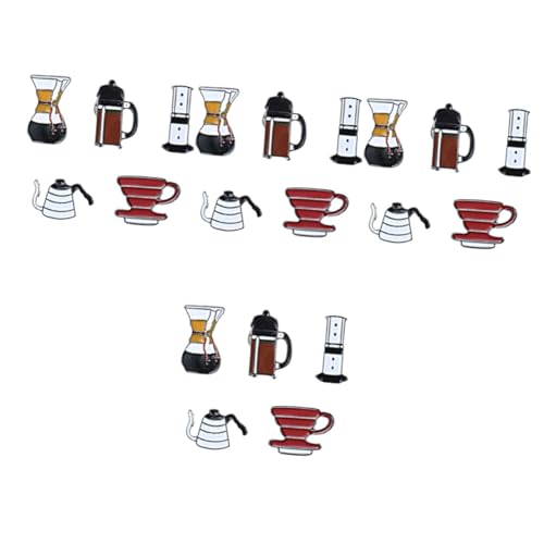 FRCOLOR 4 Sätze Kreative Teiliges Kaffee Pin Lustige Emaille Broschen Für Kleidung Rucksack Und Hüte Als Für Freunde Und Familie Stilvolle Accessoires Für Look 5 Stück * 4 von FRCOLOR