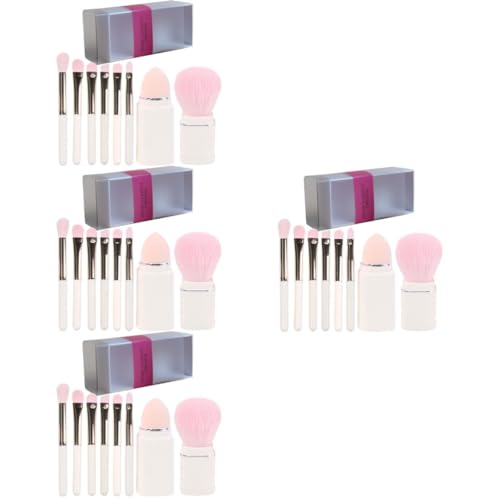 FRCOLOR 4 Sätze Make-up-pinsel-set Make-up-concealer Lidschattenpinsel Für Frauen Werkzeuge Professioneller Make-up-pinsel Applikator Damenanzüge Bilden Reisen Weiß Kunstfaser Suite Mini von FRCOLOR