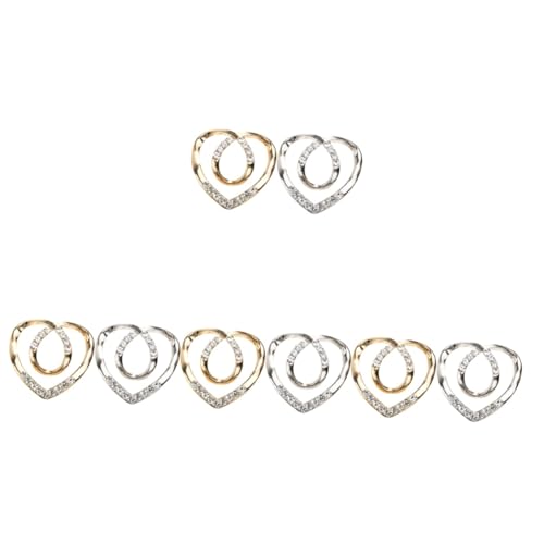 FRCOLOR 4 Sätze Schalring Clips Für Damen Seidenschal Halterung Hemd Krawatten Schnalle Modezubehör Für T Shirts Schals Elegant Robust 2 Stücke * 4 von FRCOLOR