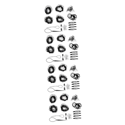 FRCOLOR 4sätze Unsichtbare Haarnetze Für Duttfrisuren Elastische Haarnetze Für Und Mädchen Für Ballett Tanzwettbewerbe Und Kreative Frisuren Verschiedene Designs von FRCOLOR