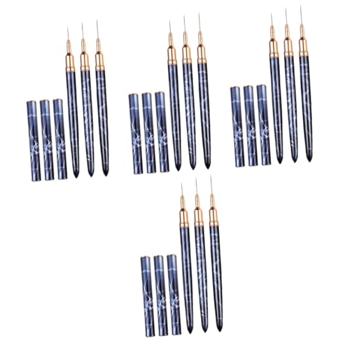 FRCOLOR 12stücke Teiliges Nail Art Pinselset Maniküre Liner Dotting Tool Und Malpinsel Für Kreative Nagelkunst Für Salon Und Heimgebrauch Und Leicht Zu Handhaben von FRCOLOR