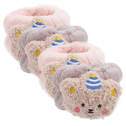 FRCOLOR 4 Stück Armband Waschen Handgelenk Waschband Handtuch-armbänder Stirnbänder Für Das Haar-make-up Von Frauen Handgelenktücher Zum Waschen Des Gesichts Spa-haarband Kinder Spa Falsch von FRCOLOR