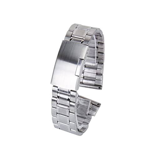 FRCOLOR 4 Stück Armband für Soliden Glieder mit Federsteckern Silber Komfortable Faltschließe Strapazierfähig für Herren Damen von FRCOLOR