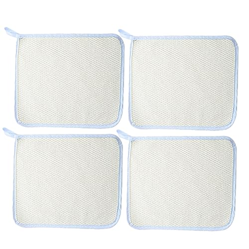 FRCOLOR Körpertuch 4 Stück Badetuch Square bath cloth Peeling-Waschlappen Körpertücher Duschreinigungstuch Peeling-Handtuch Peeling-Pads Badehandschuh handtücher Badeblume Schlamm reiben von FRCOLOR