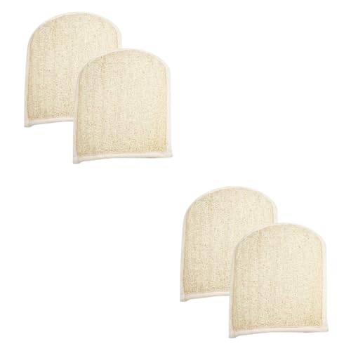 FRCOLOR 4 Stück Badetuch luffa handschuh peelinghandschuh dusch handschuh körperbürste dusch bürste badelaken Peeling-Handschuh zum Duschen Dusch-Peeling-Handschuhe, Schrubber ， von FRCOLOR