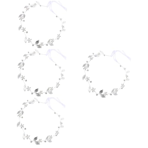 FRCOLOR 4 Stück Blatt Stirnband Braut Accessoires Haargummis Für Frauen Hochzeits Kopfschmuck Für Die Braut Goldene Hochzeit Haar Accessoires Hochzeits Tiara Haar Accessoires Für von FRCOLOR