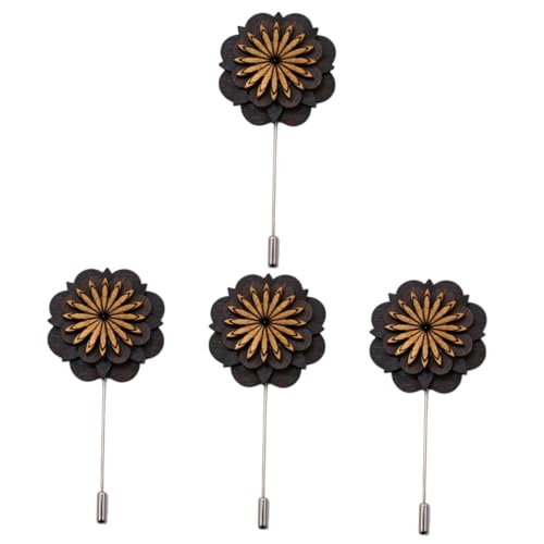 FRCOLOR 4 Stück Blumen-Anstecknadeln für Männer Reversblumen für Herrenanzüge Dekorationen Boutonniere-Revers abstecknadeln handpolitur Anstecknadeln für Herren Boutonniere Blumen hölzern FRCOLOR 4 Stück Blumen-Anstecknadeln für Männer Reversblumen für Herrenanzüge Dekorationen Boutonniere-Revers abstecknadeln handpolitur Anstecknadeln für Herren Boutonniere Blumen hölzern von FRCOLOR