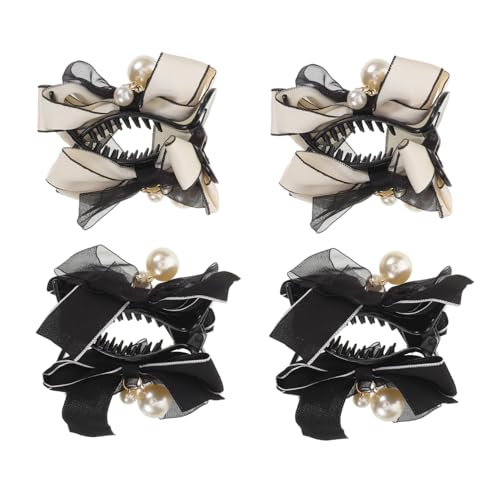 FRCOLOR 4 Stück Bogenclip Schleife Haarspange girl bow hair clip Haarspange für die Braut haarschleifen clip Frauen Bogenknoten Haarklaue schmetterlinge haarschmuck Harz von FRCOLOR