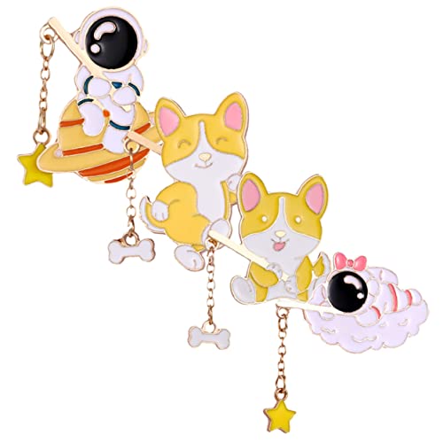 FRCOLOR 4stücke Cartoon Broschen Dekorative Broschen Universalbrosche Abzeichenschmuck Emaille Anstecknadel Für Jacken Kleidung Zubehör von FRCOLOR