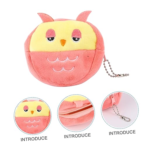 FRCOLOR 4stücke Plüsch Tier Münzgeldbörse Shy Bear Roten Eule Blauen Panda Und Frosch Für Damen Mädchen Und Frauen Für Schule Shopping Oder Unterwegs von FRCOLOR